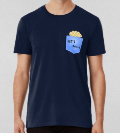 Always Ready For Cinema Popcorn In A A Pocket T-shirt