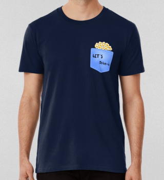 Always Ready For Cinema Popcorn In A A Pocket T-shirt