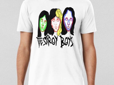 Amazing Logos Rock Band Destroy Boys Band T-shirt